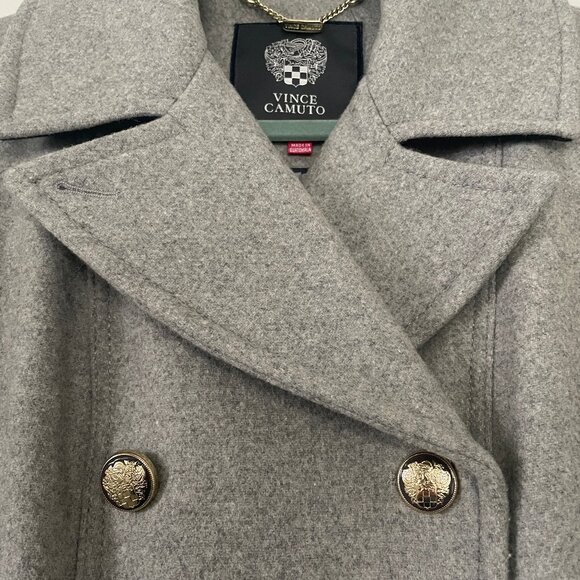 Vince Camuto Double Breasted Military Coat - Medium - Picture 3 of 7